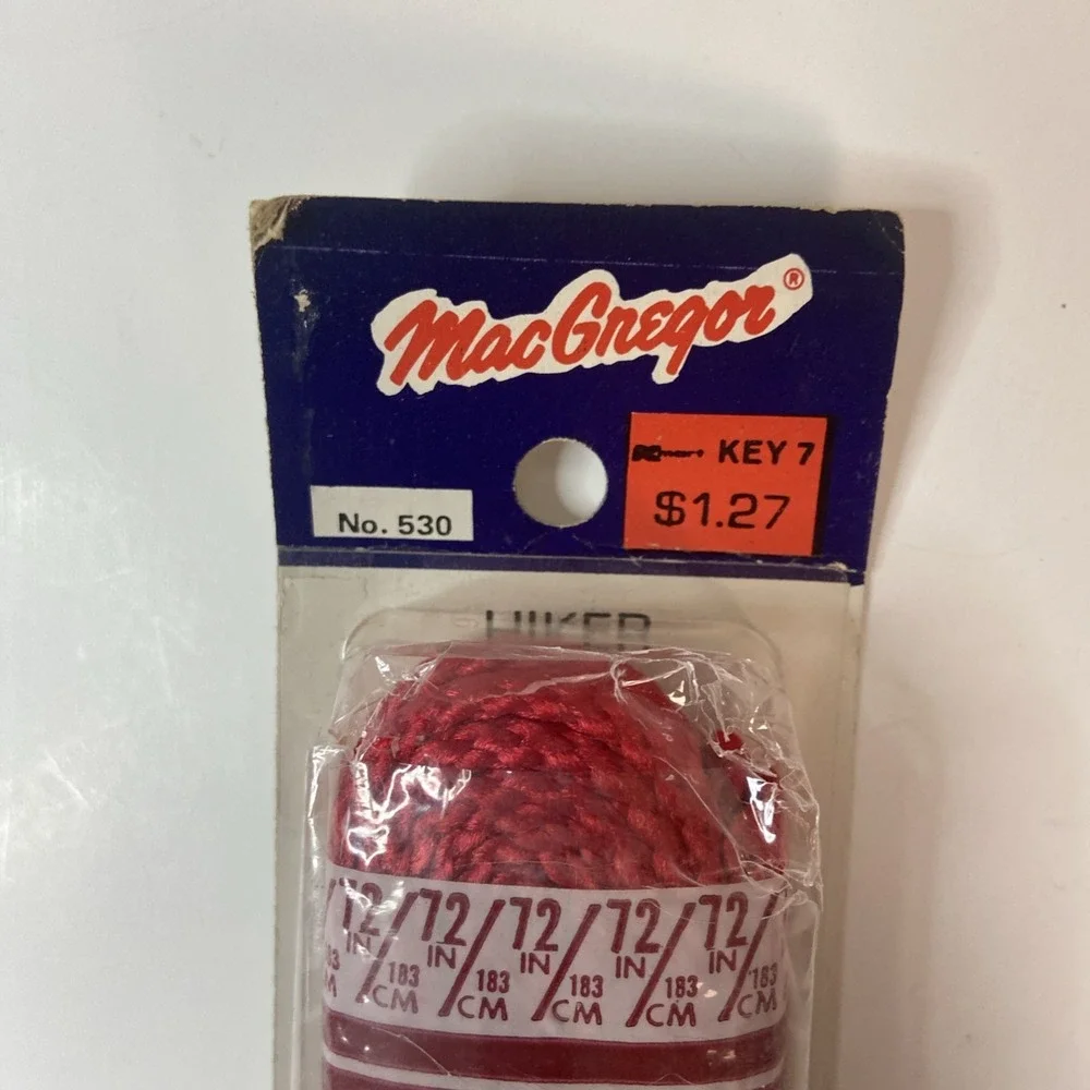 Vintage 1979 MacGregor Hiker Shoe Laces 72